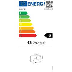 Monitor Philips 34E1C5600HE/00 34" LED VA Flicker free 50 - 60 Hz 50-60  Hz