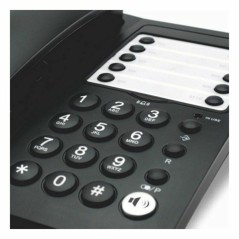 Telefono Fisso Haeger HG-1020 Nero 10 memorie Auricolare (Ricondizionati B)