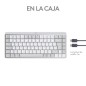 Tastiera Wireless Logitech 920-010799 Inglese EEUU Bianco QWERTY Bianco/Grigio