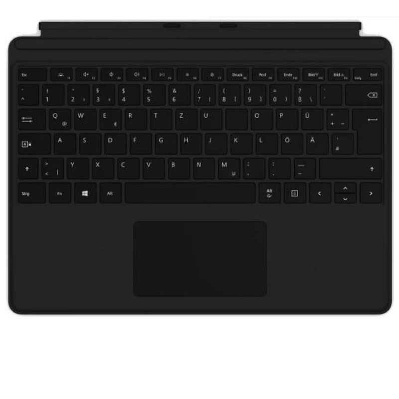 Tastiera con Touchpad Surface Pro 8/Pro X Microsoft 8XB-00012 Nero Qwerty in Spagnolo