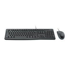 Tastiera e Mouse Logitech MK120 QWERTZ Nero Tedesco