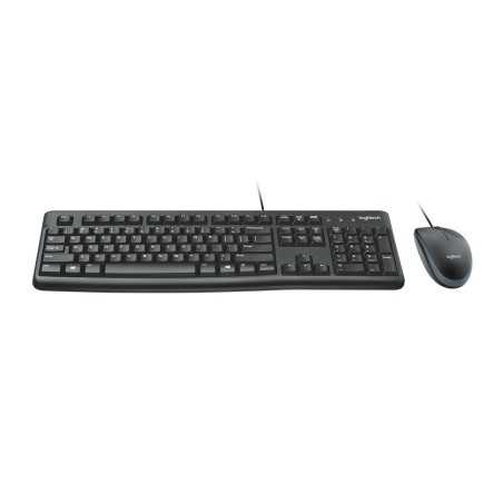 Tastiera e Mouse Logitech MK120 QWERTZ Nero Tedesco