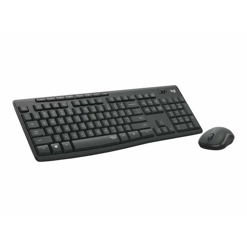 Tastiera Logitech MK295 Nero Grigio Acciaio Tedesco QWERTZ