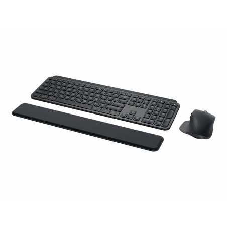 Tastiera e Mouse Logitech MX Keys Combo for Business Grigio Acciaio Tedesco QWERTY