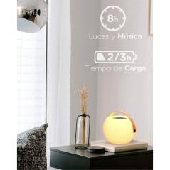 Altoparlante Bluetooth con Lampada LED KSIX Bubble Bianco 5 W Portatile