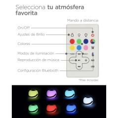 Altoparlante Bluetooth con Lampada LED KSIX Bubble Bianco 5 W Portatile