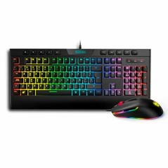 Tastiera e Mouse Gaming Krom Kalyos RGB Nero