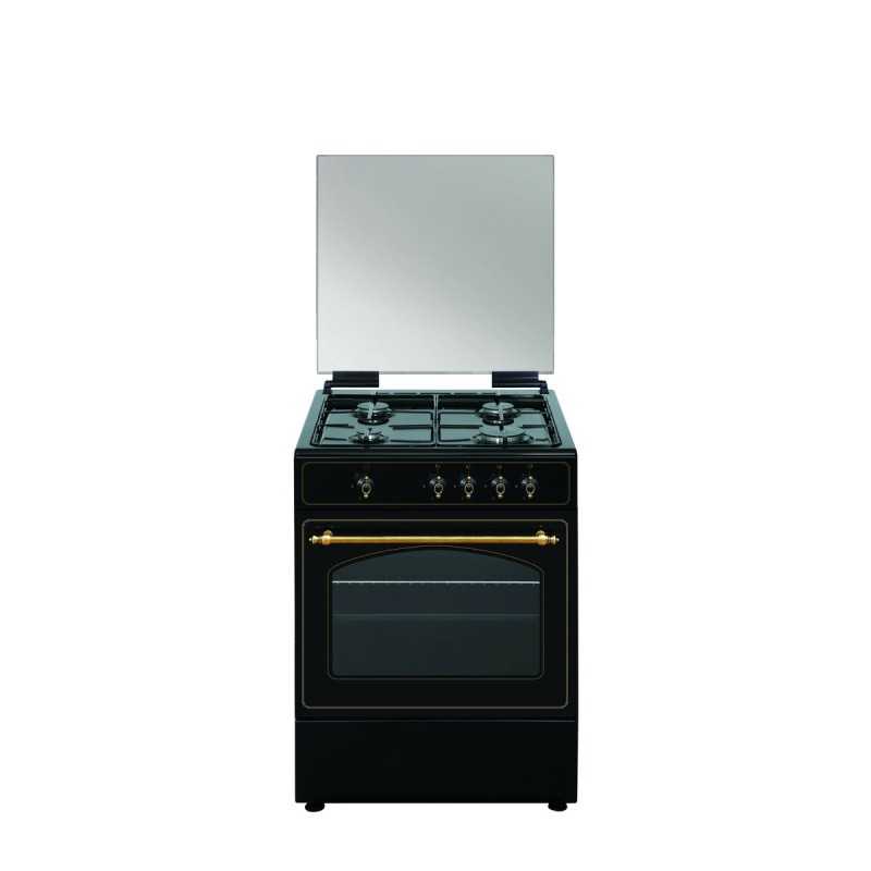 Cucina a Gas Vitrokitchen RU6060N     NAT 64 L 60 cm Antracite