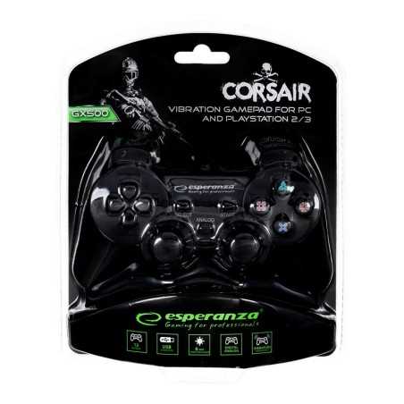 Telecomando Gaming Senza Fili Esperanza Corsair GX500 Nero PC PlayStation 3 PlayStation 2