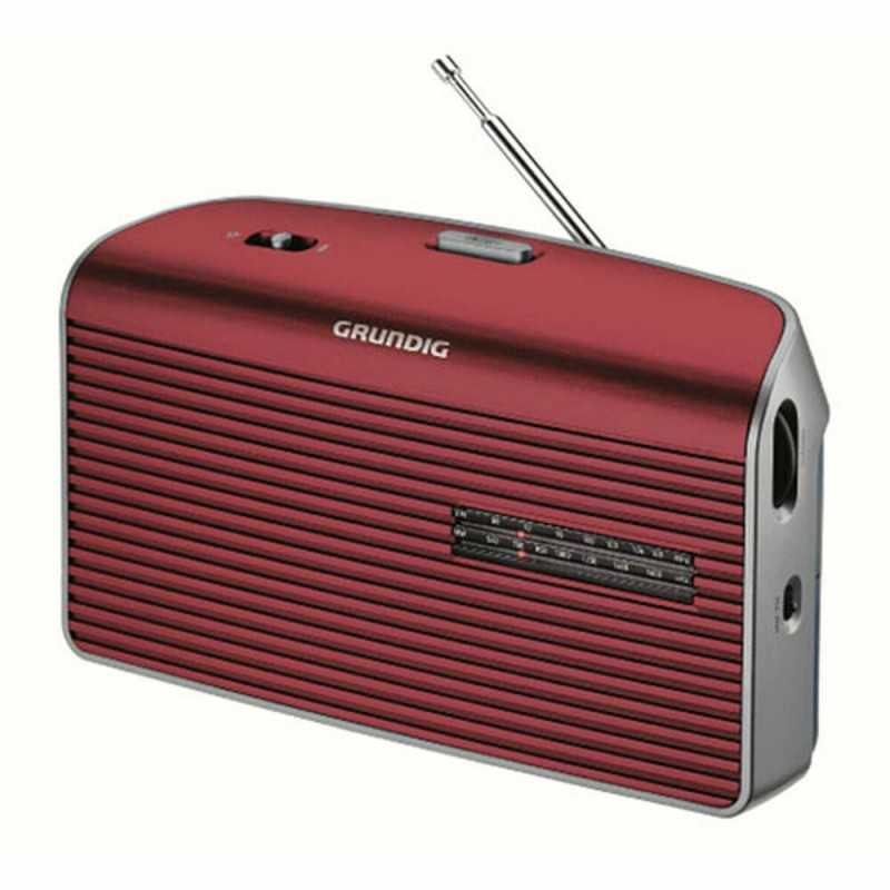 Radio Portatile Grundig Rosso Analogica