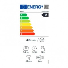 Lavatrice BOSCH WUU28T0XES 9 kg 1400 rpm 1400 rpm 9 kg