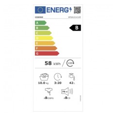 Lavatrice Hisense WFGA10141VM 1400 rpm Bianco 10 kg