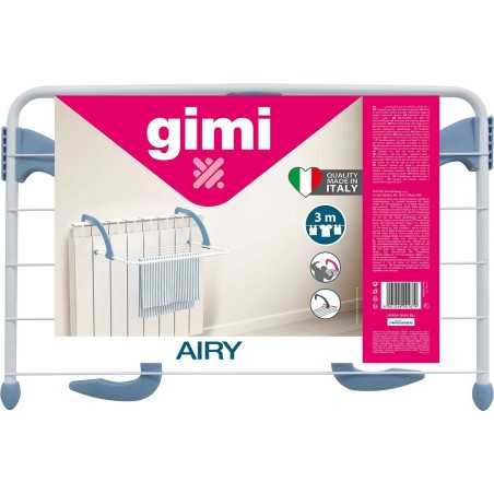 Stendibiancheria Gimi 153460 Airy Radiatore Argentato Acciaio inossidabile (52 x 35 x 18 cm) (3 m)