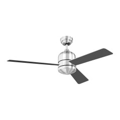 Ventilatore da Soffitto EDM 33987 Savu Argentato 60 W Ø 115 cm