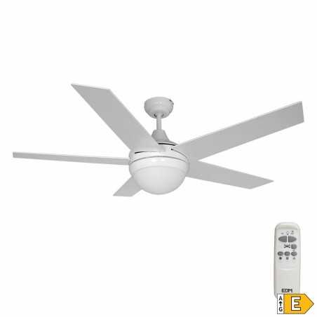 Ventilatore da Soffitto con Luce EDM 33988 Adriatico Bianco 60 W