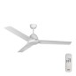 Ventilatore da Soffitto EDM 33986 Java Bianco 60 W Ø 130 cm