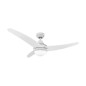 Ventilatore da Soffitto con Luce EDM 33803 Egeo Bianco 60 W