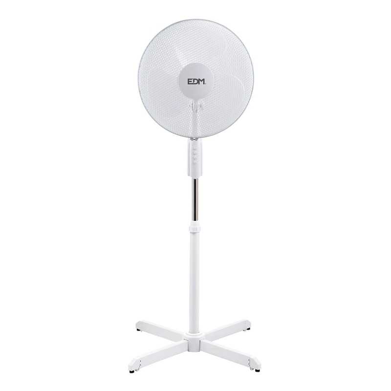 Ventilatore a Piantana EDM Bianco 50 W 55 W