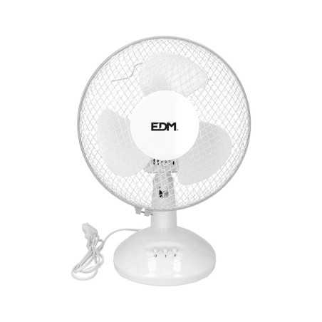 Ventilatore da Tavolo EDM Bianco 25 W Ø 23 x 36 cm