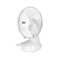 Ventilatore da Tavolo EDM Bianco 25 W Ø 23 x 36 cm