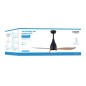 Ventilatore da Soffitto con Luce EDM 33815 Kattegat Nero 15 W 18 W 2190 Lm