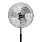 Ventilatore a Piantana EDM Nero opaco 80 W Ø 50 cm industriale