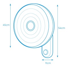 Ventilatore da Parete EDM Bianco 50 W