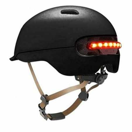 Casco per Hoverboard Elettrico Nero Luce LED