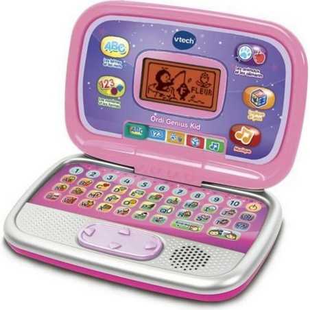 Computer portatile Vtech Ordi Genius Kid Gioco educativo Rosa Interattivo Francese (FR)