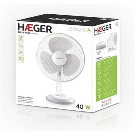 Ventilatore da Tavolo Haeger FA-012.008A Bianco 40 W