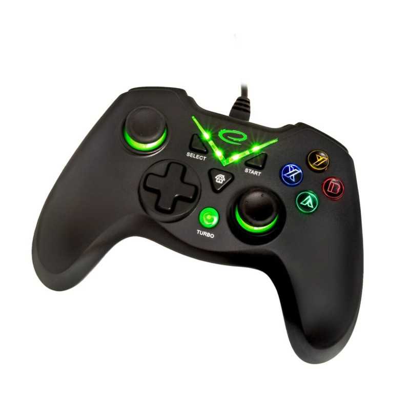 Controller Gaming Esperanza Pirate EGG114K USB 2.0 Nero Verde Microsoft Xbox One PC Xbox Series X Xbox Series S