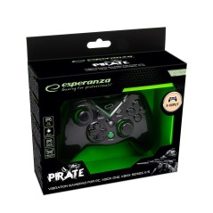 Controller Gaming Esperanza Pirate EGG114K USB 2.0 Nero Verde Microsoft Xbox One PC Xbox Series X Xbox Series S