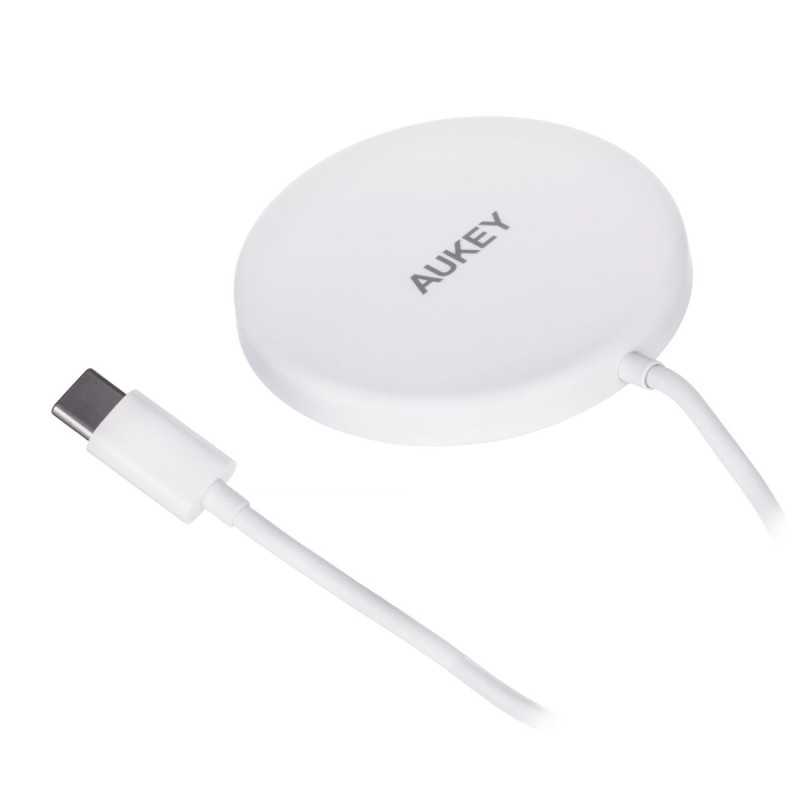 Caricabatterie Senza Fili Aukey Aircore Bianco