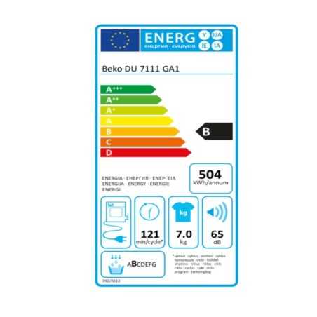 Asciugatrice a condensazione BEKO DU-7111 GA1 (7 Kg)