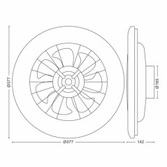 Ventilatore da Soffitto con Luce Philips Bianco