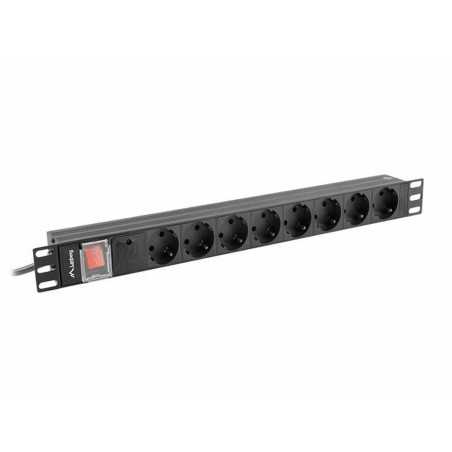 Multipresa 19" 8 Tomas Schuko Lanberg PDU-08F-0200-BK (2 m)