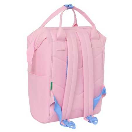 Zaino per Portatile Benetton Rosa 27 x 40 x 19 cm