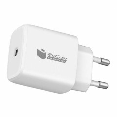 Caricabatterie da Parete + Cavo USB-C PcCom Bianco 20 W