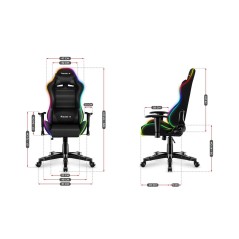 Sedia Gaming Huzaro HZ-Ranger 6.0 RGB Nero