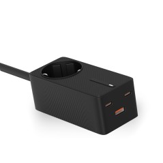 Caricabatterie da Parete KSIX GaN Nero 65 W