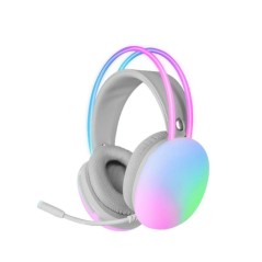 Auricolari con Microfono Mars Gaming MH-GLOW RGB Bianco