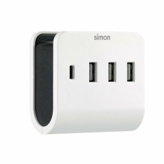 Caricabatterie da Parete Simon CL610304 Bianco/Nero