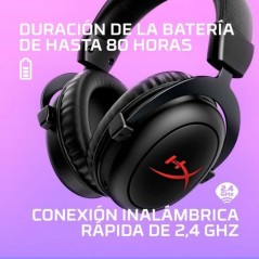 Auricolari con Microfono Hyperx 6Y2G8AA Nero