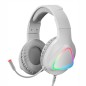 Auricolare con Microfono Gaming Mars Gaming MH222 Bianco