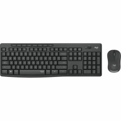 Tastiera e Mouse Wireless Logitech MK295 Francese Nero Grigio AZERTY