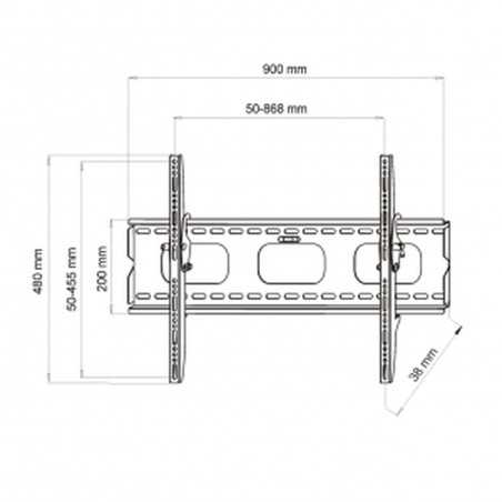 Supporto TV RAMT AR-11 70" 42" 100 kg