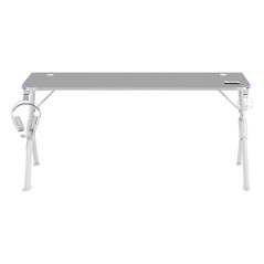 Scrivania Mars Gaming MGDXLRGBW LED RGB Bianco Acciaio 160 x 60 cm