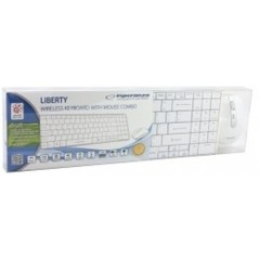 Tastiera e Mouse Esperanza EK122W Bianco QWERTY