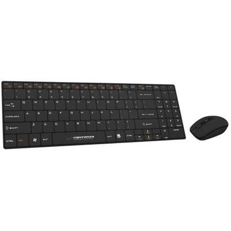 Tastiera e Mouse Esperanza EK122K Nero QWERTY