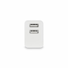 Caricabatterie da Parete KSIX 2 USB 2.4A Bianco